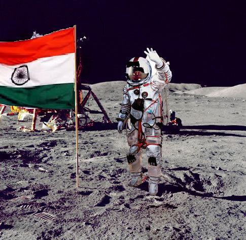 Landing On Moon By Neil Armstrong And Sunita Williams