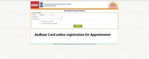 Aadhaar Card online registration for Appointment