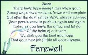Farewell Speech For Boss on Transfer or Retirement in English & Hindi