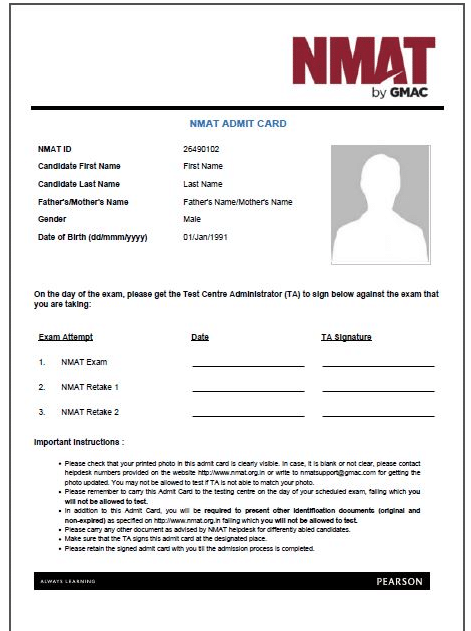 neet exam entrance Admit Date to How & NMAT Scheduling, Hall 2019, Card Get