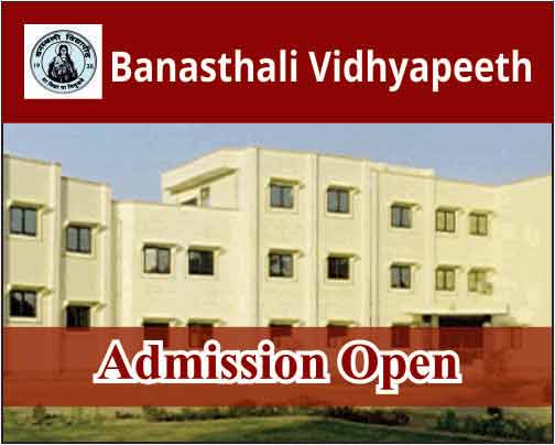 exam entrance notification 2018 Vidyapeeth Admission Banasthali University Click