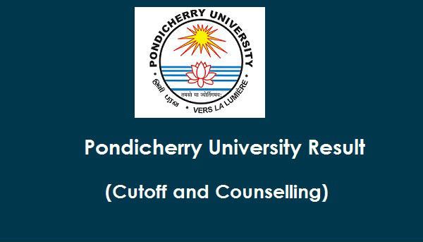 Pondicherry University Cut Off 2018