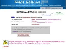 How to fill KMAT Kerala Application Form 3